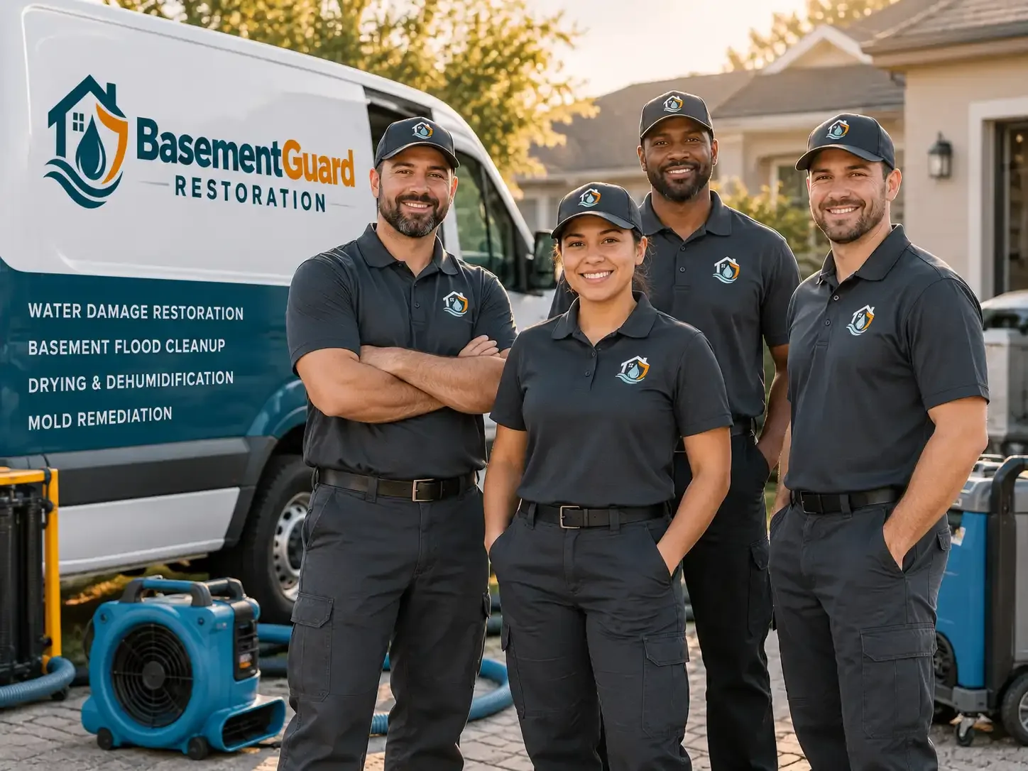 Basement Water Damage Restoration company in Leonidas, MI